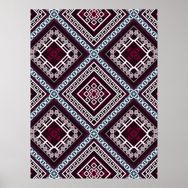 Poster Padrão de Ornamento (Frente)