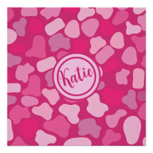 Póster Padrão de Pedra Rosa-