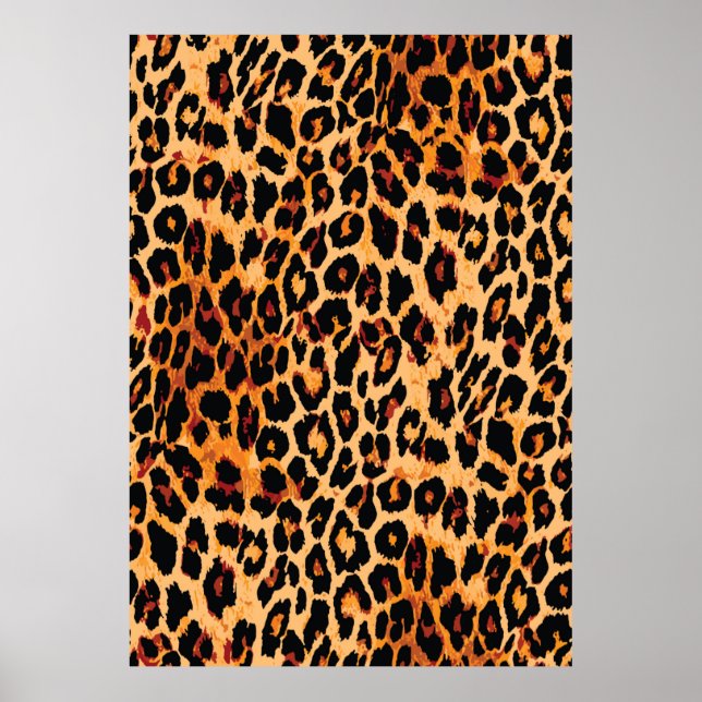 Poster Padrão de pele animal perfeito. (Frente)
