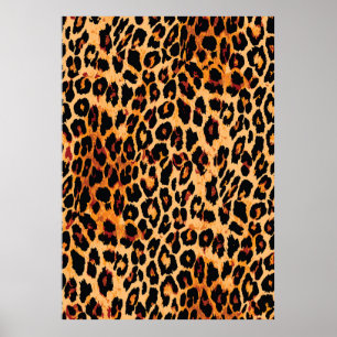 Poster Padrão de pele animal sem soldadura.