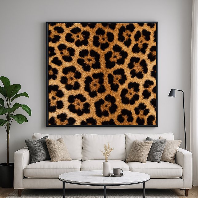 Poster Padrão de Pelo de Animal Jaguar (Criador carregado)