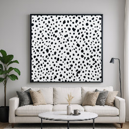 Poster Padrão de Pelo de Cão Dalmata