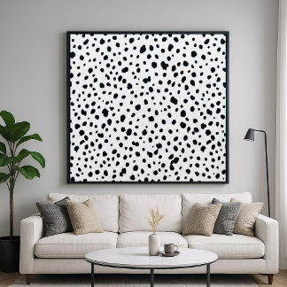 Poster Padrão de Pelo de Cão Dalmata