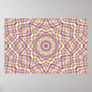 Poster Padrão de piso para uma peça de teatro de tarô