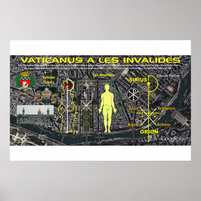 Poster Padrão de Pleiades do vaticano 6 (Frente)