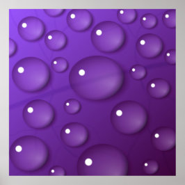 Poster Padrão de queda de água púrpura