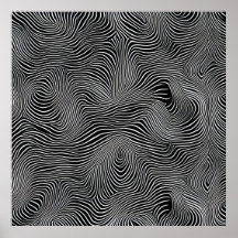 Padrão de redemoinho de Op Art preto e branco