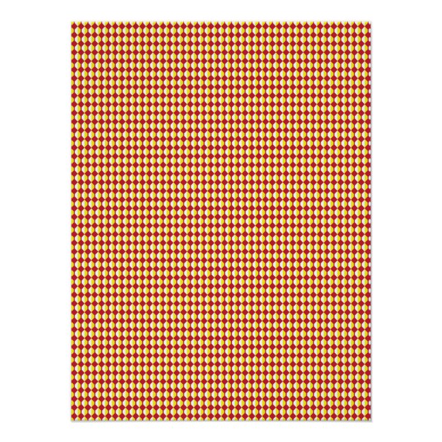 Póster Padrão de Repetição Moderno de Meados do Século (Frente)