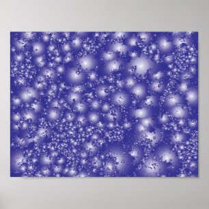 Póster Padrão de Super Splash de Tinta Abstrato PURPLE d