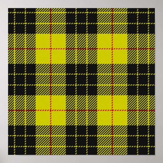 Poster Padrão de tartan MacLeod (Frente)