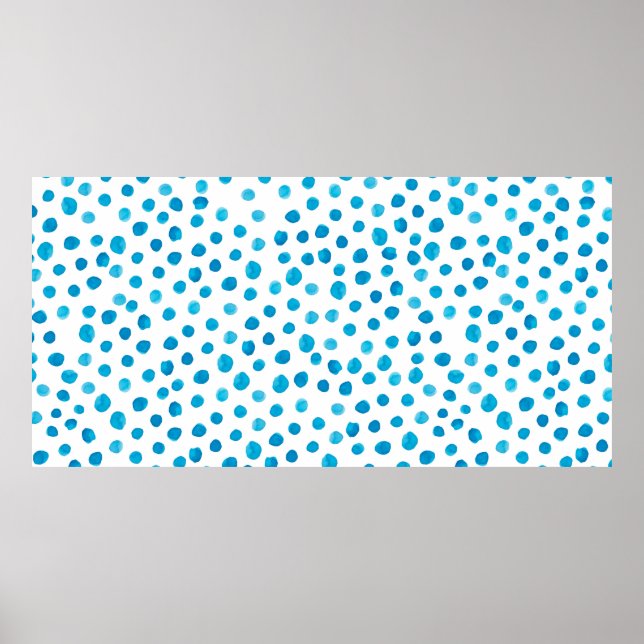 Poster Padrão de tendência desenhado à mão por aquarela c (Frente)