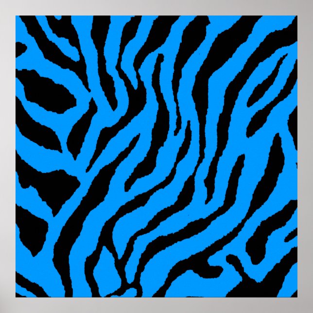 Poster Padrão de tigre retro Corey Tiger 80s (Frente)
