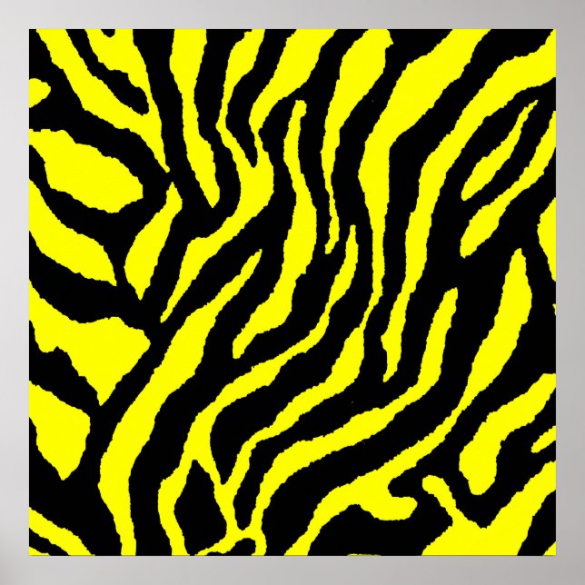 Poster Padrão de tigre retro Corey Tiger 80s (Frente)