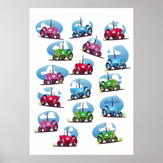 Poster Padrão de Trator (Frente)