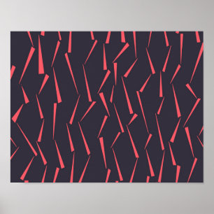 Poster Padrão de triângulo geométrico abstrato moderno