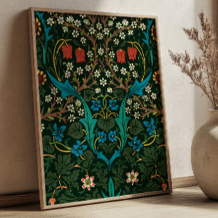 Poster Padrão de Tulipas de William Morris Arte em Tecido