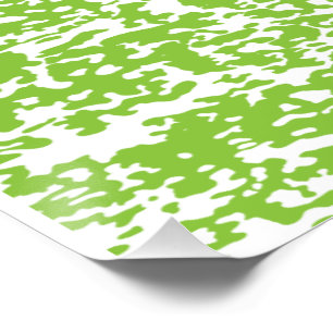 Póster Padrão de Verde limão Grunge - Decor Abstrato de V