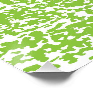 Póster Padrão de Verde limão Grunge - Decor Abstrato de V
