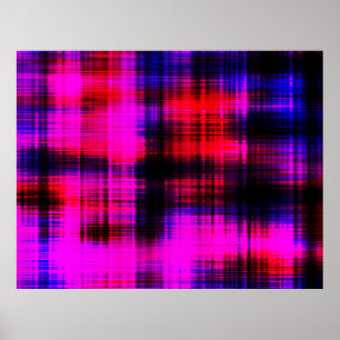 Poster padrão de vintagem abstrato colorida