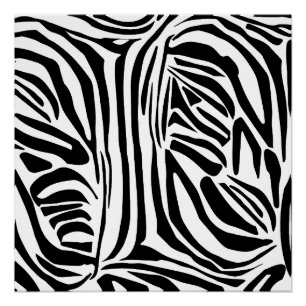 Póster Padrão de zebra