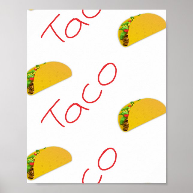Poster Padrão do Taco ativado (Frente)