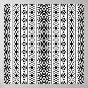 Poster Padrão étnico constante design vintageabstract, am