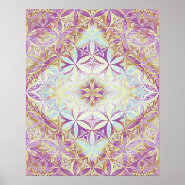 Poster Padrão Flor de Vida (Frente)