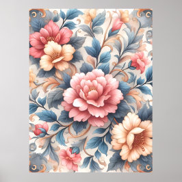 Poster Padrão floral