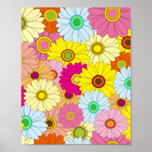 Poster padrão floral
