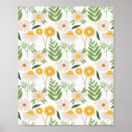 Poster Padrão Floral