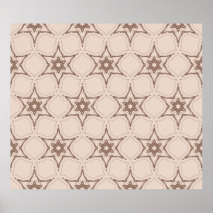 Poster Padrão floral geométrico decorativo. Vint sem cost