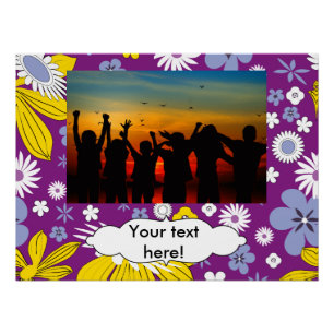 Póster Padrão Floral Invisível