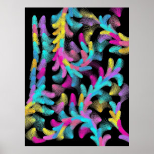 Poster Padrão Floral Moderno