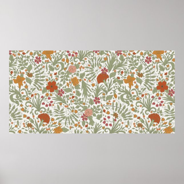 Poster Padrão floral sem costura. (Frente)