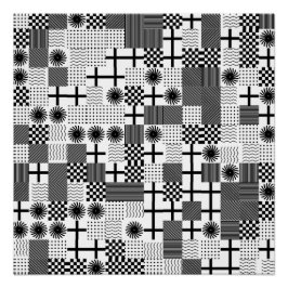 Póster Padrão geométrico abstrato