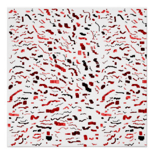 Póster Padrão Geométrico Abstrato