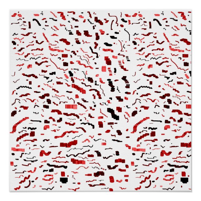 Póster Padrão Geométrico Abstrato (Frente)