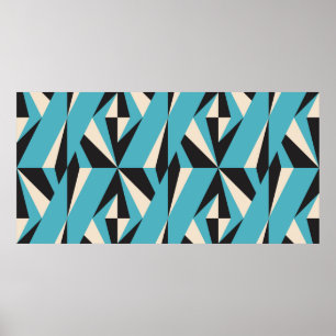 Poster Padrão geométrico abstrato moderno sem costura c