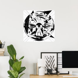 Poster Padrão Geométrico de Mandala