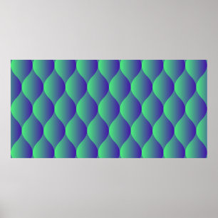 Poster Padrão geométrico de tendências com formas de a