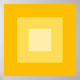 Poster Padrão Geométrico dos Quadrados Amarelos