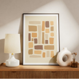 Poster Padrão geométrico retrorreflector com retângulos