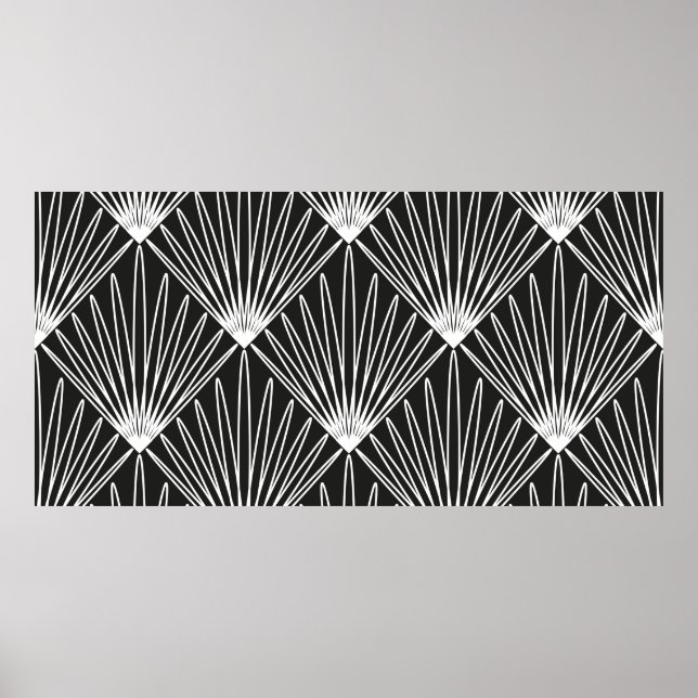 Poster Padrão geométrico sem costura (Frente)