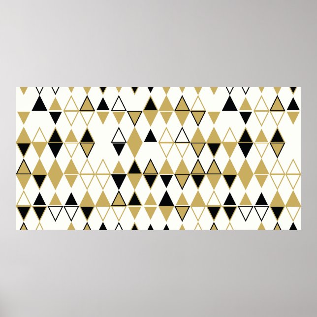 Poster Padrão geométrico sem costura abstrato de sha colo (Frente)