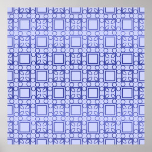 Poster Padrão geométrico sem desorativos do estilo de vin