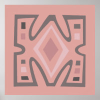 Padrão geométrico tribal abstrato africano