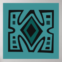 Padrão geométrico tribal abstrato africano