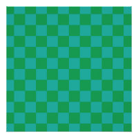 Padrão Gingham Verde Azul Verificado