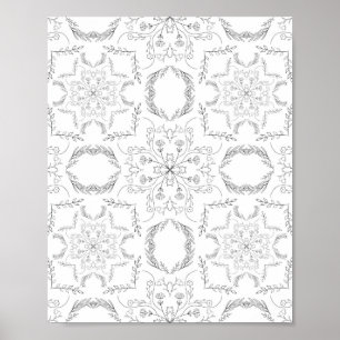 Poster Padrão mandala