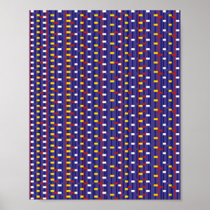 Poster Padrão Matemático Pixelado